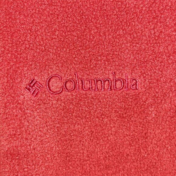 Columbia Dark Red Fleece Jacket Women L Full Zipper Polyester - Picture 3 of 6